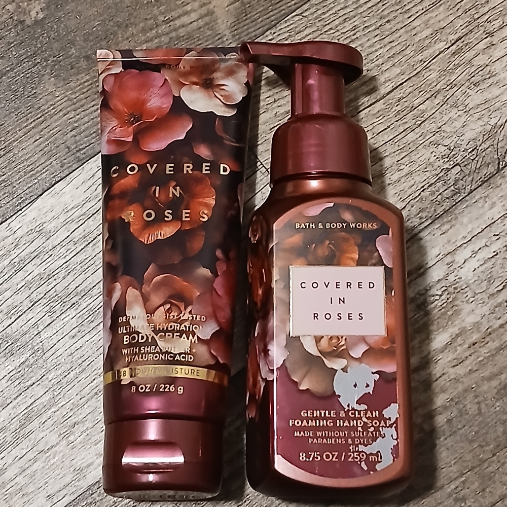 Bath & Body Works Covered In Roses Set